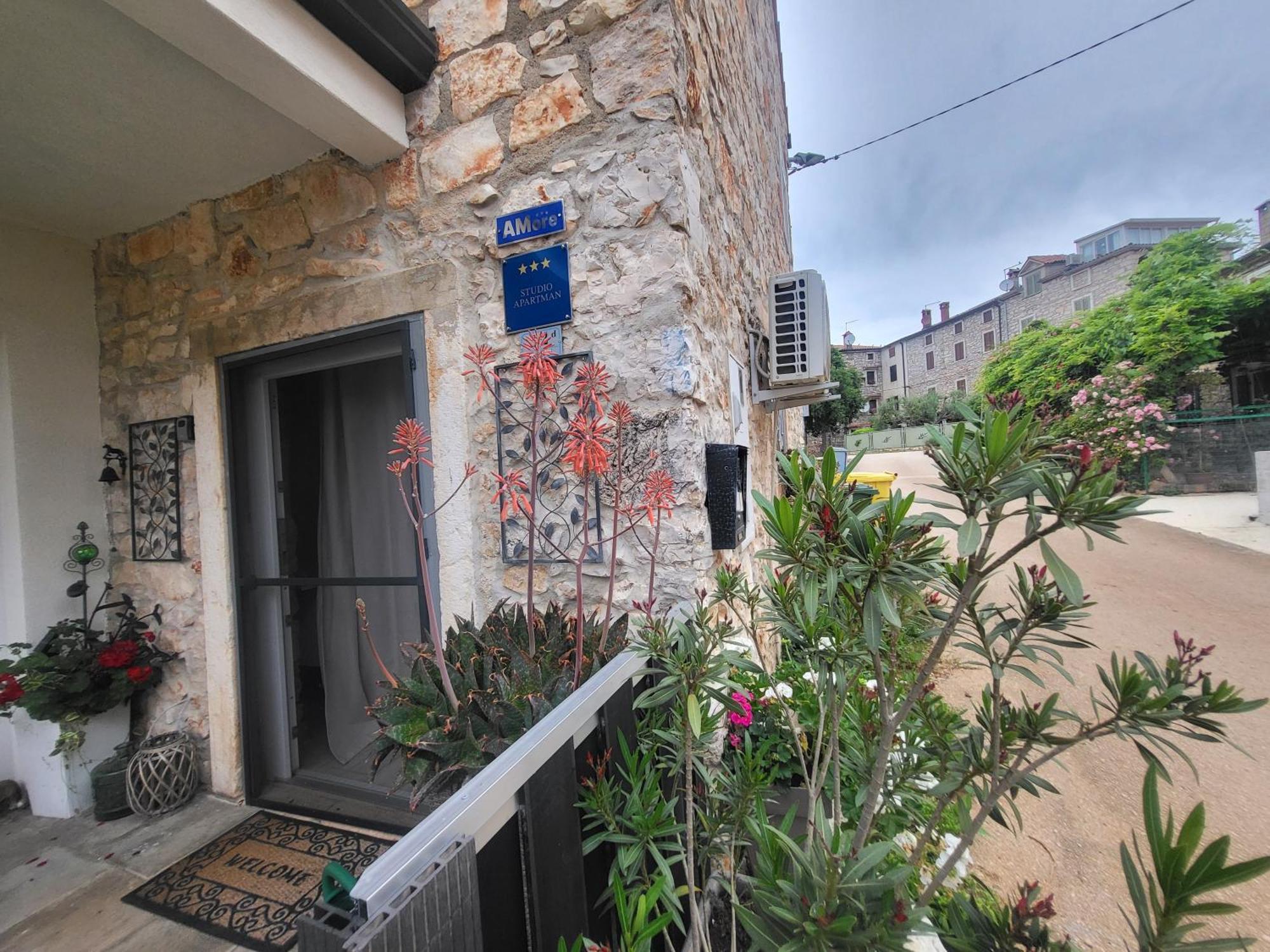 Villa Amore Radini Istrian Romantic Studio With Private Parking And Terrace 브르토니글라 외부 사진